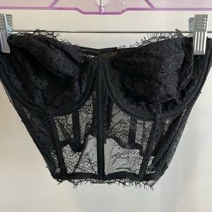 Victoria’s Secret Black Lace Corset 34C